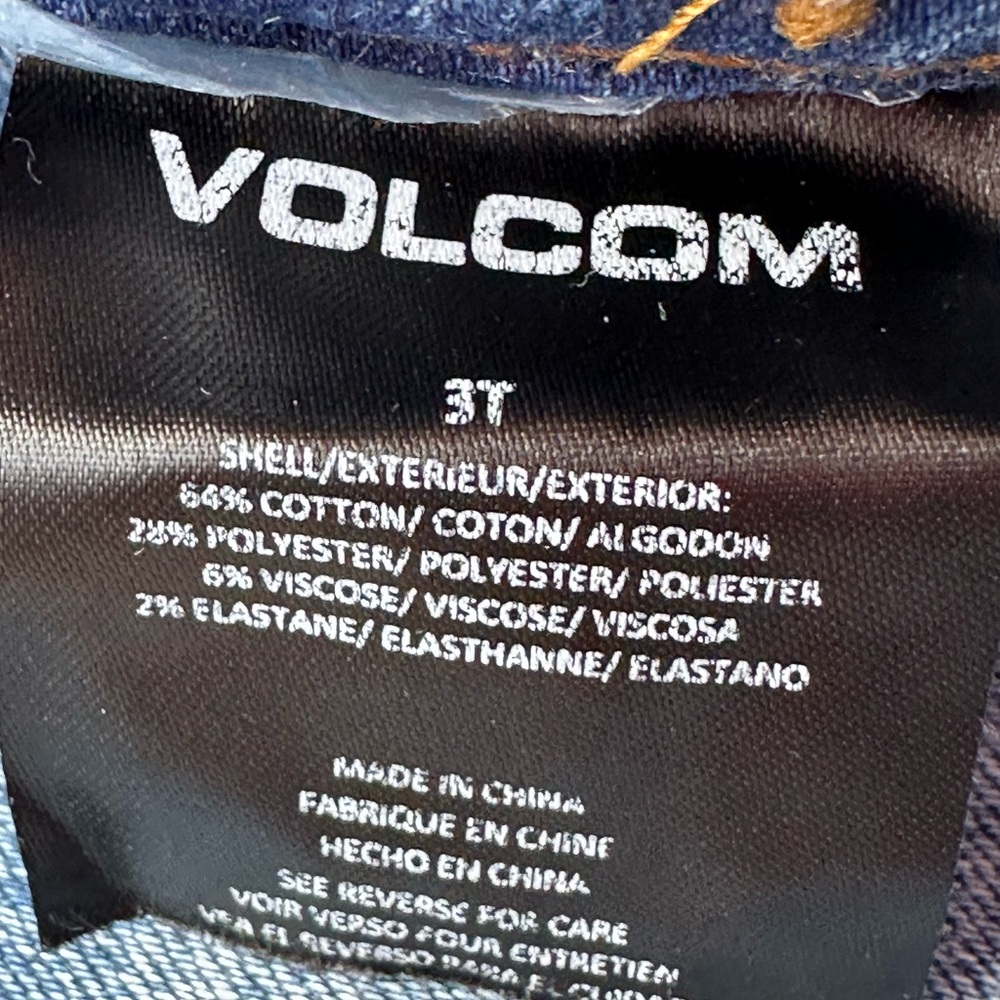 Volcom Toddler Boy Jeans size 3T - Picture 7 of 8